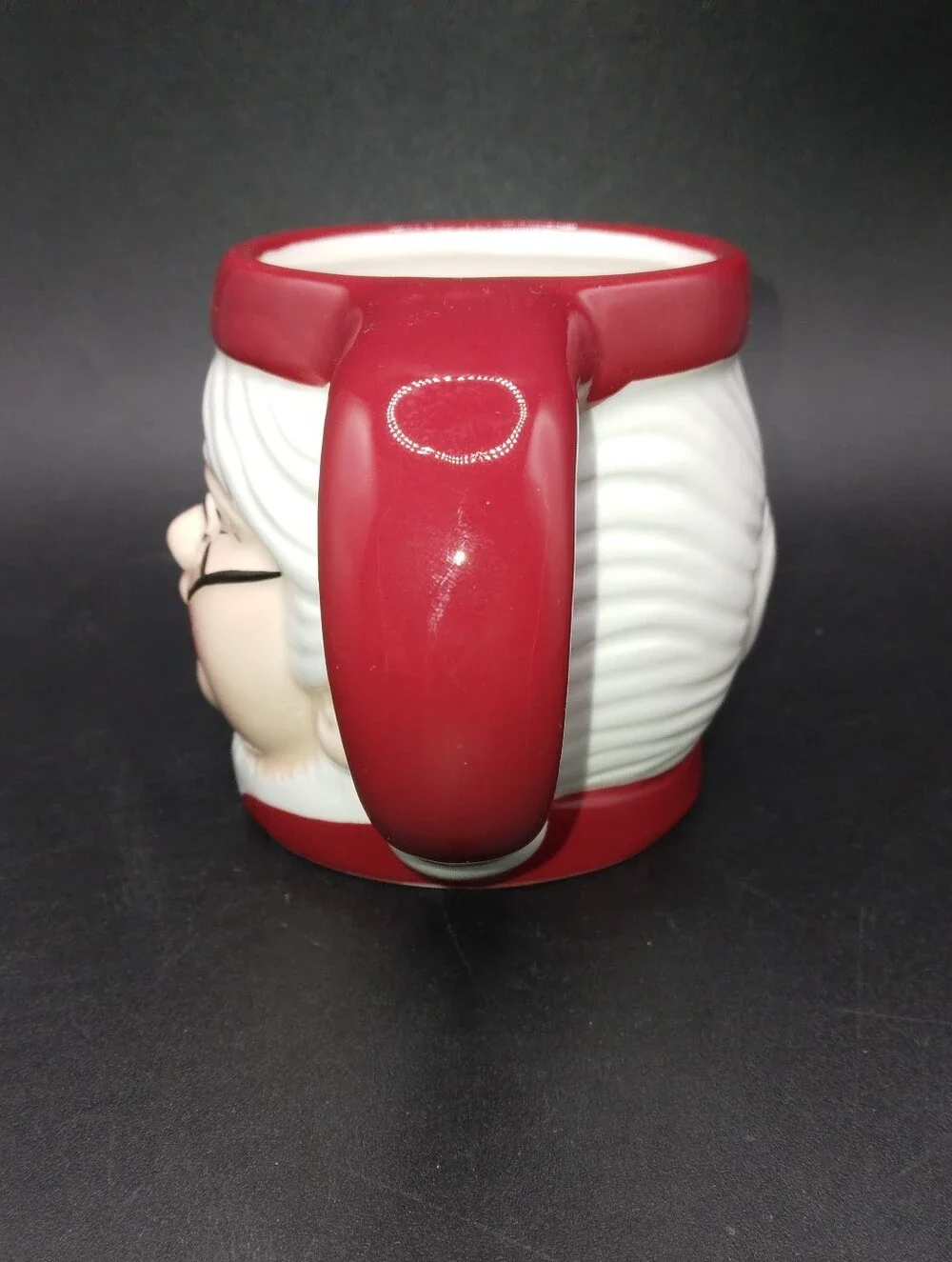 Vintage Pottery Barn Figural Mrs. Claus Mug, Ceramic READ